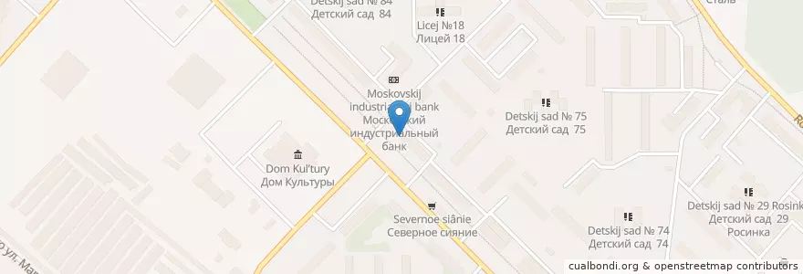 Mapa de ubicacion de Сбербанк en Rusia, Distrito Federal Central, Óblast De Oriol, Орловский Район, Городской Округ Орёл.