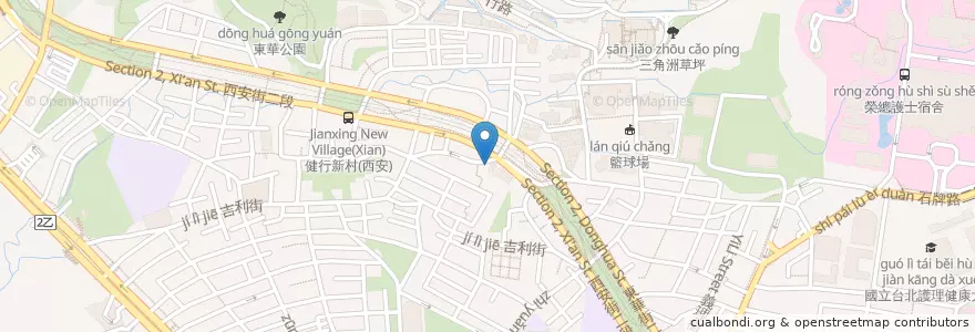 Mapa de ubicacion de 旺角咖啡旅店 en تايوان, تايبيه الجديدة, تايبيه, 北投區.