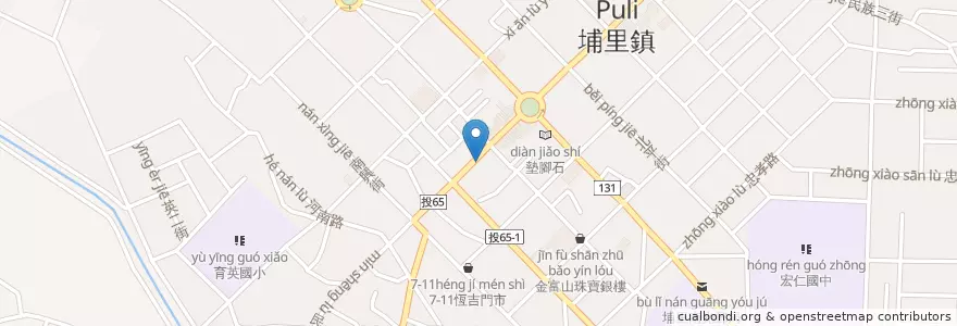 Mapa de ubicacion de 李振明診所 en 臺灣, 臺灣省, 南投縣, 埔里鎮.