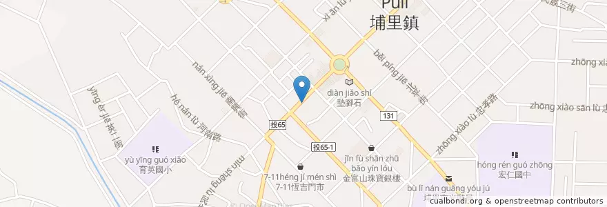 Mapa de ubicacion de 張榮坤診所 en Taiwan, Taiwan Province, Nantou County, Puli Township.