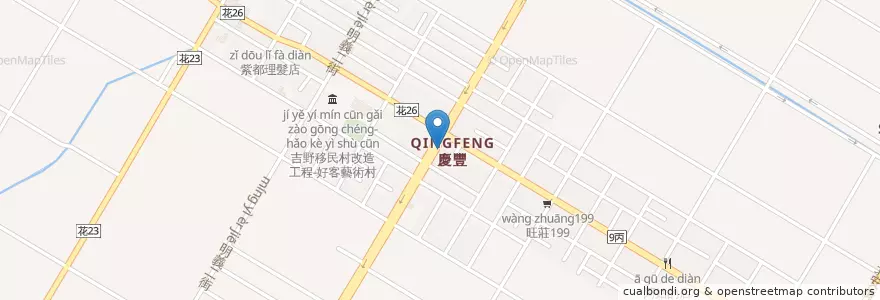 Mapa de ubicacion de 慶豐冰店 en Taiwan, 臺灣省, Condado De Hualien, 吉安鄉.