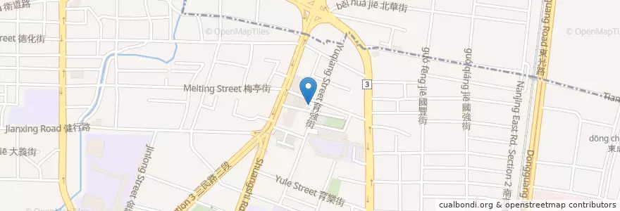 Mapa de ubicacion de 嘟嘟房停車場 en Taiwán, Taichung, 北區.