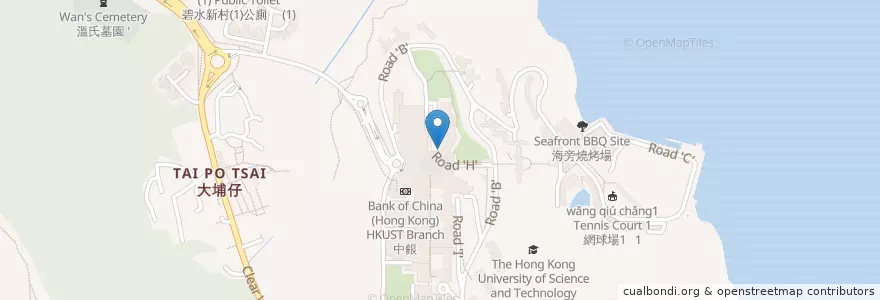 Mapa de ubicacion de 麥當勞 McDonald's en 중국, 광둥성, 홍콩, 신제, 西貢區 Sai Kung District.