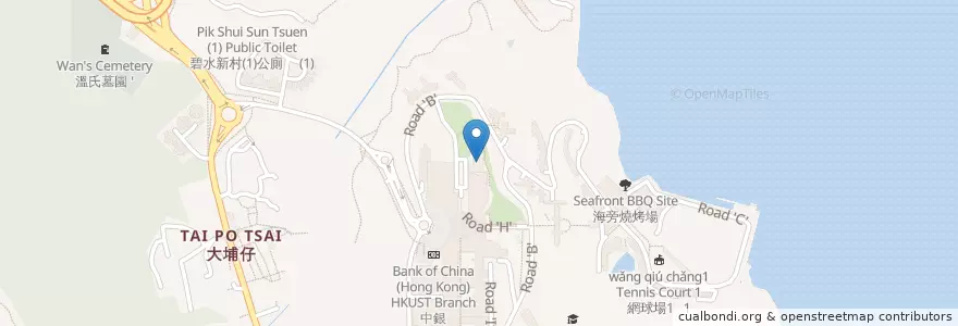 Mapa de ubicacion de 活力素食 TT Veggie en China, Cantão, Hong Kong, Novos Territórios, 西貢區 Sai Kung District.