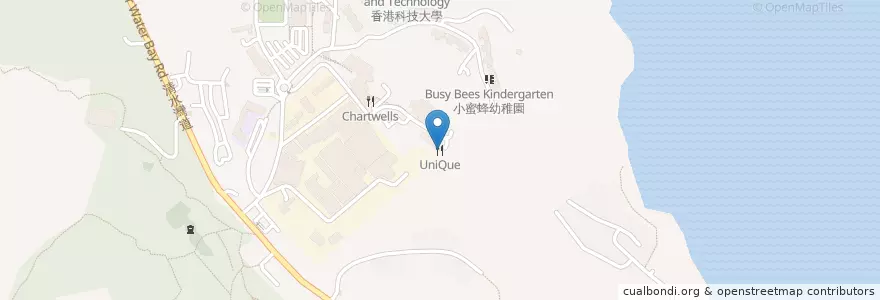 Mapa de ubicacion de UniQue en China, Guangdong, Hong Kong, New Territories, Sai Kung District.