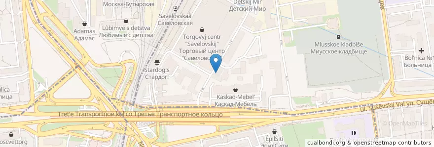 Mapa de ubicacion de Пельменная en Rusland, Centraal Federaal District, Moskou, Северо-Восточный Административный Округ, Район Марьина Роща.