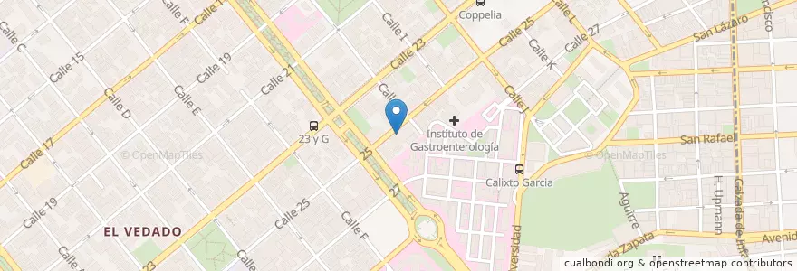 Mapa de ubicacion de La Atrevida en Küba, La Habana, Plaza De La Revolución.