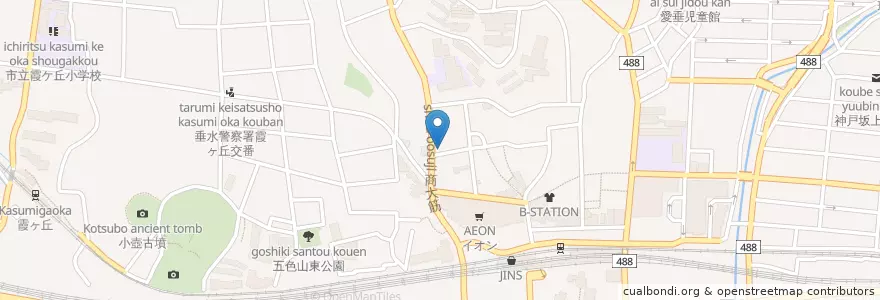 Mapa de ubicacion de デイケアいけがき en 日本, 兵庫県, 神戸市, 垂水区.
