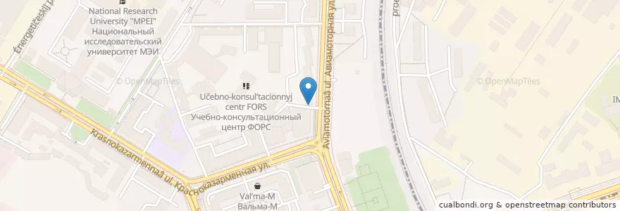 Mapa de ubicacion de Наполетана en Rusia, Distrito Federal Central, Москва, Юго-Восточный Административный Округ, Район Лефортово.