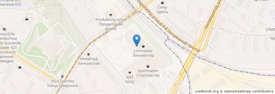 Mapa de ubicacion de Теремок en 俄罗斯/俄羅斯, Центральный Федеральный Округ, Москва, Юго-Западный Административный Округ.