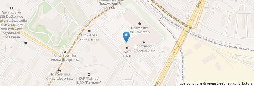 Mapa de ubicacion de Старый лекарь en Russia, Distretto Federale Centrale, Москва, Юго-Западный Административный Округ.