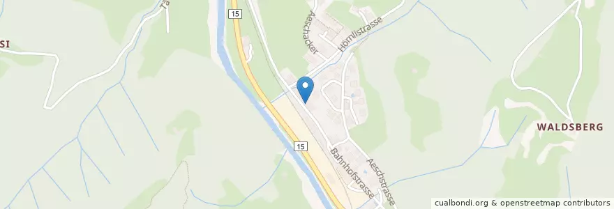 Mapa de ubicacion de Agrola en Suisse, Zurich, Bezirk Hinwil, Fischenthal.
