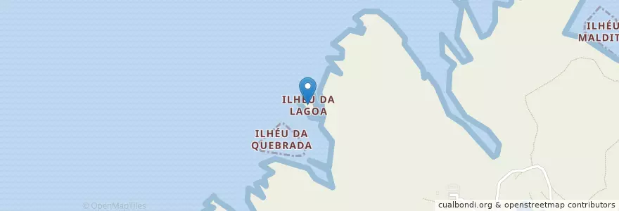 Mapa de ubicacion de Ilhéu da Lagoa en 포르투갈, Ilhéu Da Lagoa, Centro, Leiria, Oeste, Peniche, Peniche.