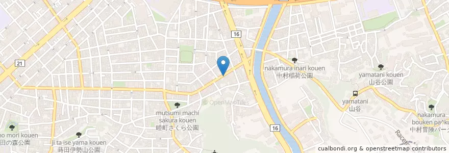 Mapa de ubicacion de 弁当のなみき en 일본, 가나가와현, 요코하마시, 南区.