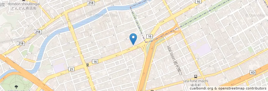 Mapa de ubicacion de MEN-YA DAISUKE en Japão, 神奈川県, 横浜市.