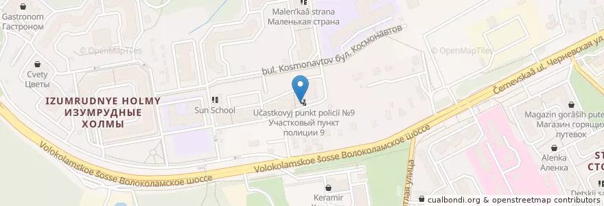 Mapa de ubicacion de Пивная лавка en Russie, District Fédéral Central, Oblast De Moscou, Городской Округ Красногорск.