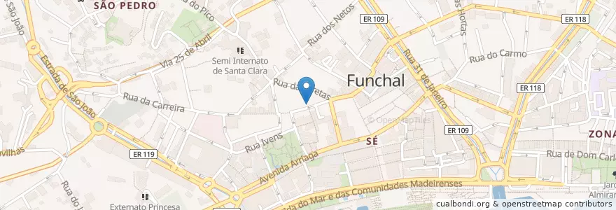 Mapa de ubicacion de Restaurante Londres en ポルトガル.