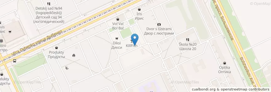 Mapa de ubicacion de Хорезм en Russia, Northwestern Federal District, Leningrad Oblast, Saint Petersburg, Nevsky District, Округ № 54.