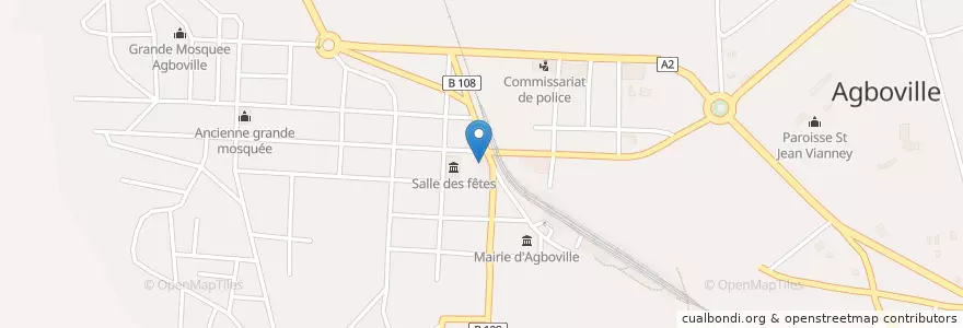 Mapa de ubicacion de Total en 코트디부아르, Lagunes, Agnéby-Tiassa.