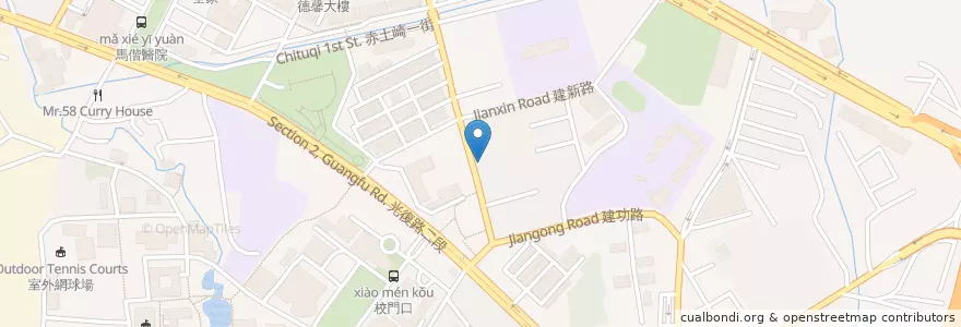 Mapa de ubicacion de 肥仔龍無煙鐵板燒 en 타이완, 타이완성, 신주시, 둥구.