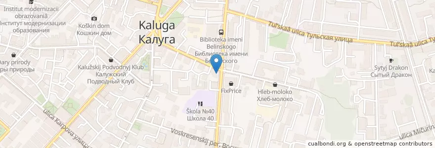 Mapa de ubicacion de Инвитро en Russia, Distretto Federale Centrale, Калужская Область, Городской Округ Калуга.