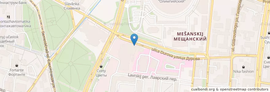 Mapa de ubicacion de Simit House en Russia, Distretto Federale Centrale, Москва, Центральный Административный Округ, Мещанский Район.
