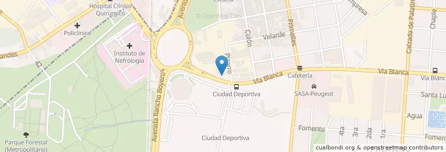 Mapa de ubicacion de CUPET Ciudad Deportiva en كوبا, La Habana, Cerro.