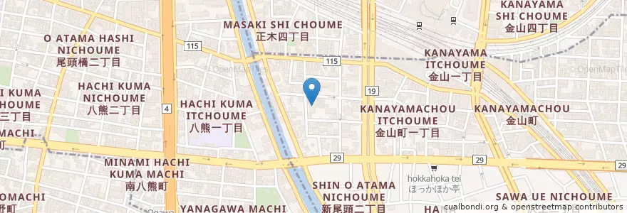 Mapa de ubicacion de 真求寺 en 日本, 爱知县, 名古屋市, 熱田区.
