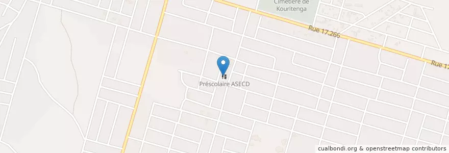 Mapa de ubicacion de Préscolaire ASECD en 布基纳法索, Centre, Kadiogo, 瓦加杜古.