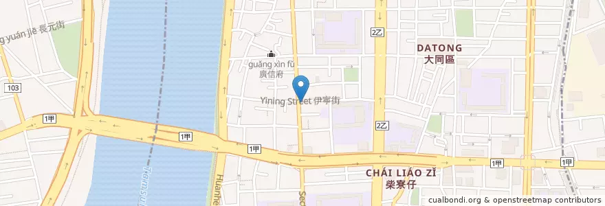 Mapa de ubicacion de 三重知高飯 en Taiwan, 新北市, Taipé, 大同區.