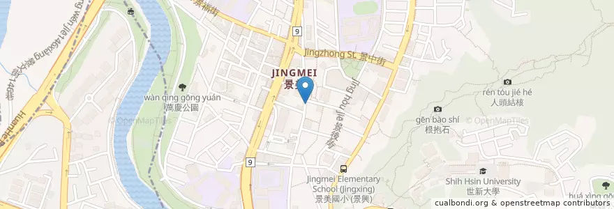 Mapa de ubicacion de 阿二麻辣食堂 en Taiwan, 新北市, Taipé, 文山區.