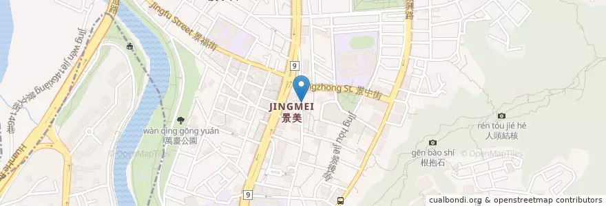 Mapa de ubicacion de 景文動物醫院 en تايوان, تايبيه الجديدة, تايبيه, 文山區.