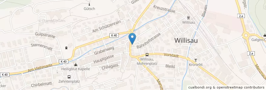 Mapa de ubicacion de Kaufmann en Suíça, Luzern, Willisau.