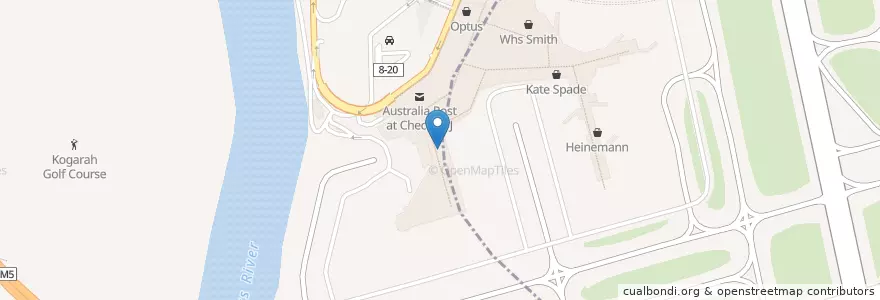 Mapa de ubicacion de Gate 50 en Avustralya, New South Wales, Bayside Council, Sydney.