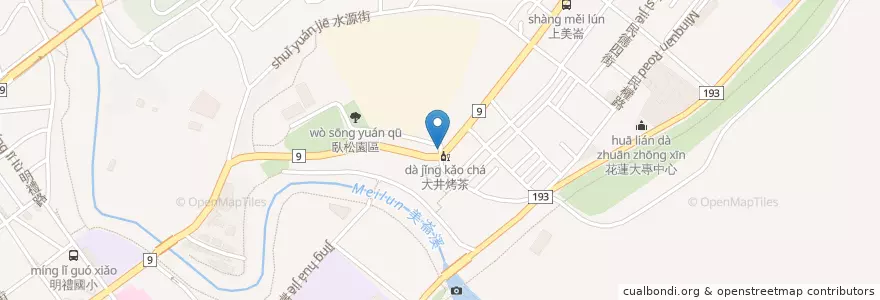 Mapa de ubicacion de 榕樹下臭豆腐 en Тайвань, Тайвань, Хуалянь, Хуалянь.