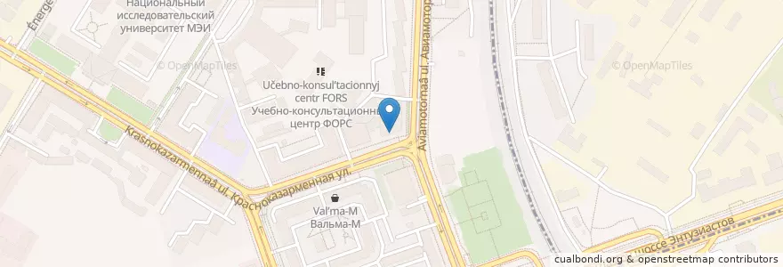 Mapa de ubicacion de ВТБ en ロシア, 中央連邦管区, モスクワ, Юго-Восточный Административный Округ, Район Лефортово.