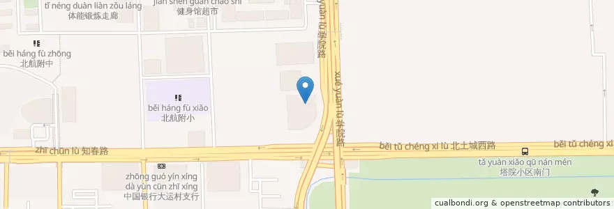 Mapa de ubicacion de 中国邮政储蓄银行 en China, Peking, Hebei, 海淀区.