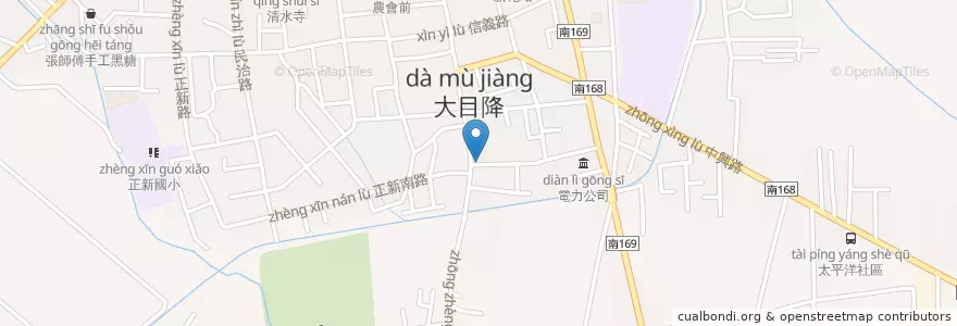 Mapa de ubicacion de 筱婷豆腐 en Taiwan, 臺南市, 新化區.
