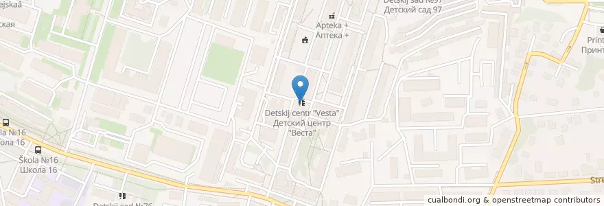 Mapa de ubicacion de Детский центр "Веста" en Russland, Föderationskreis Zentralrussland, Oblast Wladimir, Городской Округ Владимир.