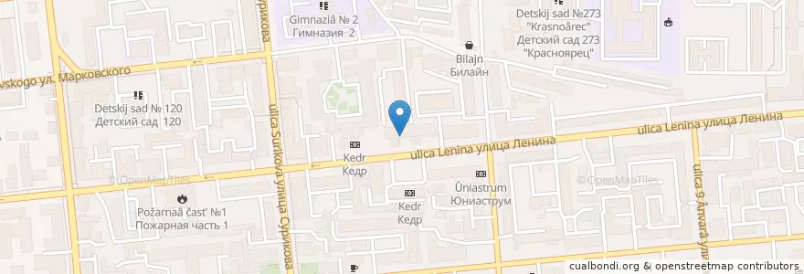 Mapa de ubicacion de ВТБ Банк Москвы en روسيا, Сибирский Федеральный Округ, Красноярский Край, Городской Округ Красноярск.