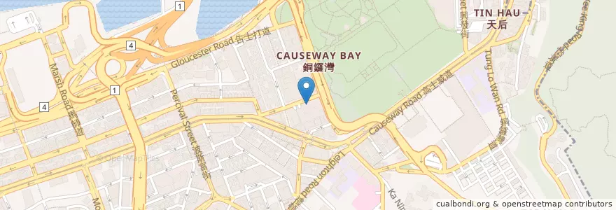 Mapa de ubicacion de 皇室戲院 en China, Guangdong, Hong Kong, Pulau Hong Kong, Wilayah Baru, 灣仔區 Wan Chai District.