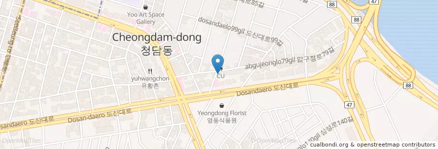 Mapa de ubicacion de Merry! Merry! Julie! en کره جنوبی, سئول, 강남구, 청담동.