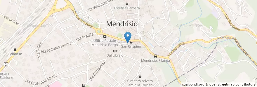 Mapa de ubicacion de Melomangio en 스위스, Ticino, Distretto Di Mendrisio, Circolo Di Mendrisio, Mendrisio.