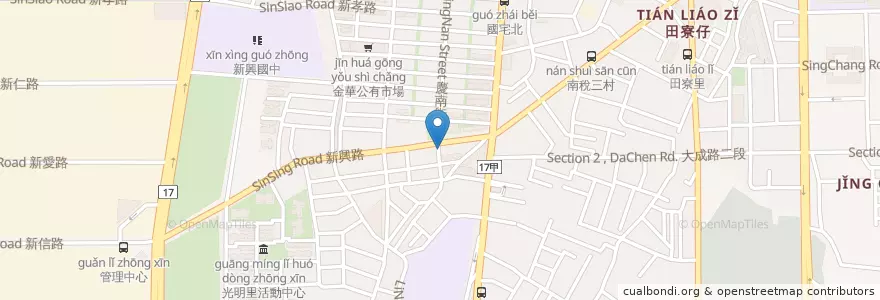 Mapa de ubicacion de 大吉藥局 en Taiwan, Tainan, Distretto Meridionale.