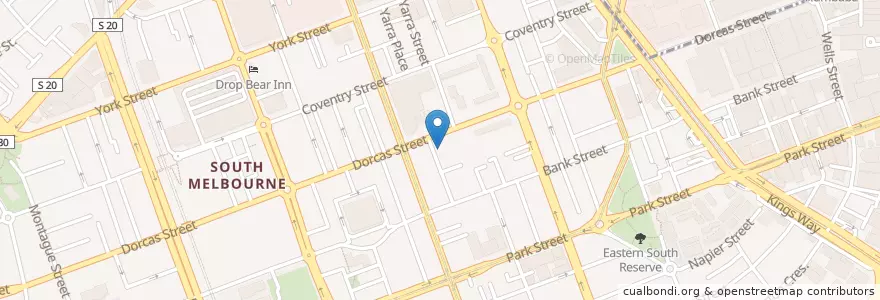 Mapa de ubicacion de St. Eustathios Church en Australië, Victoria, City Of Port Phillip.