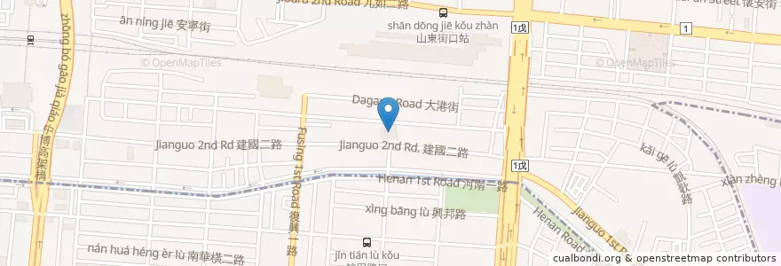 Mapa de ubicacion de 台灣中油 en 臺灣, 高雄市, 三民區.