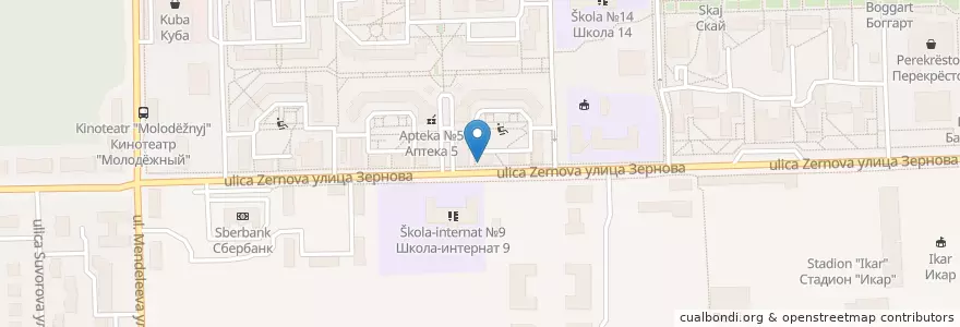 Mapa de ubicacion de Аптека 36,7 en Rusia, Приволжский Федеральный Округ, Нижегородская Область, Городской Округ Саров.