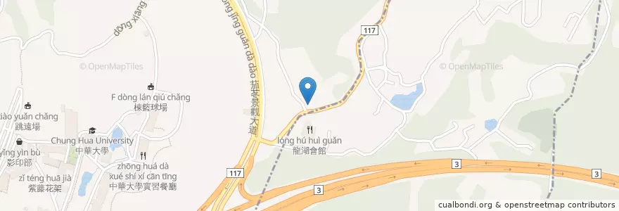 Mapa de ubicacion de 草根廚房 en تايوان, مقاطعة تايوان, سين شو, 香山區.