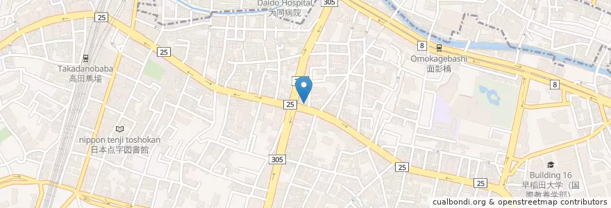 Mapa de ubicacion de エチオピア en 日本, 东京都/東京都, 新宿区/新宿區.