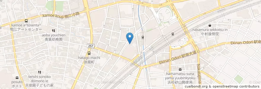 Mapa de ubicacion de ハートライフ クリニック en Japan, Shizuoka Prefecture, Hamamatsu, Naka Ward.